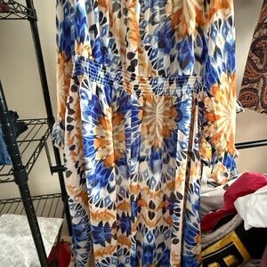 Elegant Multicolor Maxi Dress